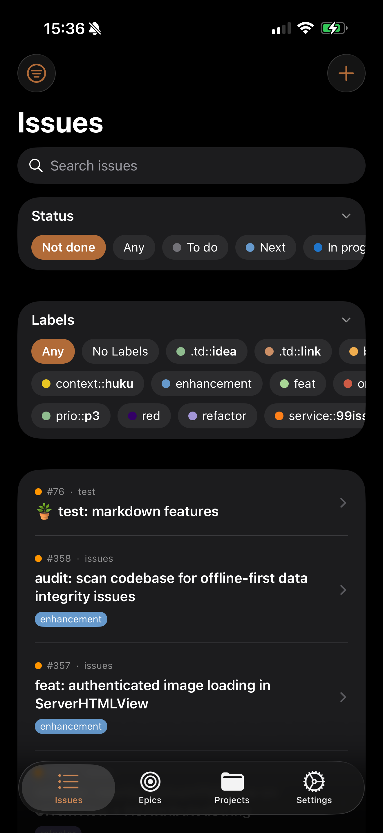Issues List